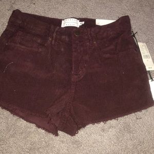 Corduroy shorts